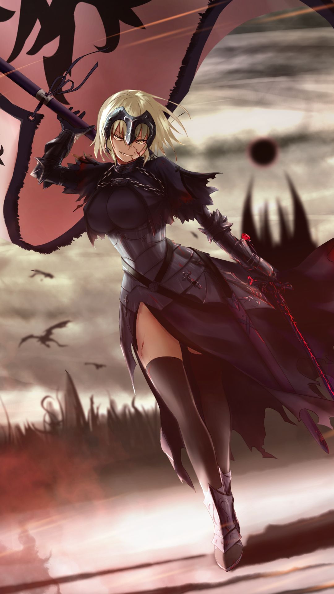 Download mobile wallpaper Anime, Short Hair, Woman Warrior, Fate (Series), Fate/grand Order, Jeanne D'arc (Fate Series), Avenger (Fate/grand Order), Fate Series for free.