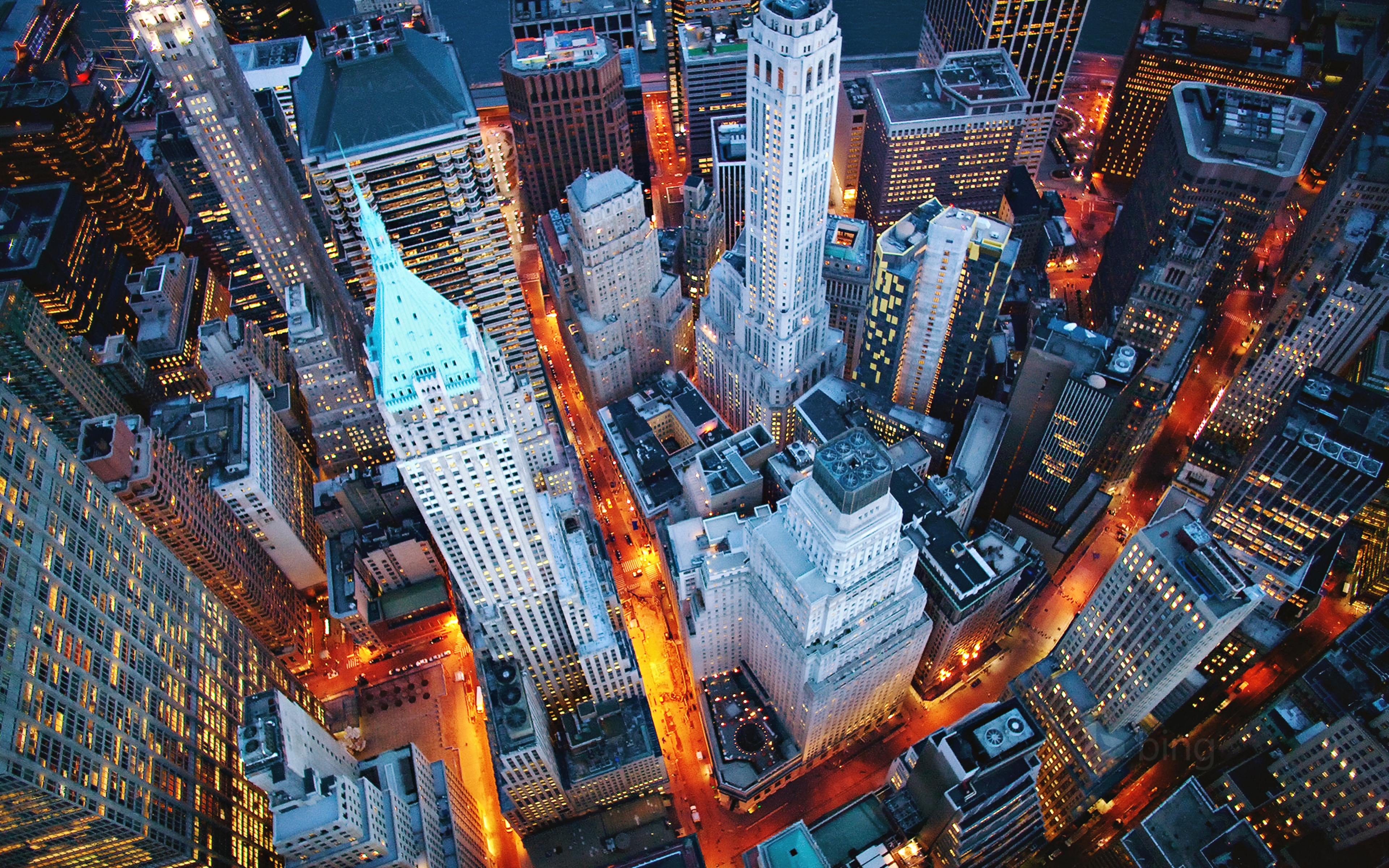 356180画像をダウンロード都市, マンハッタン, ニューヨーク, マンメイド, 夜, 建物, 街, 光, 超高層ビル-壁紙とスクリーンセーバーを無料で