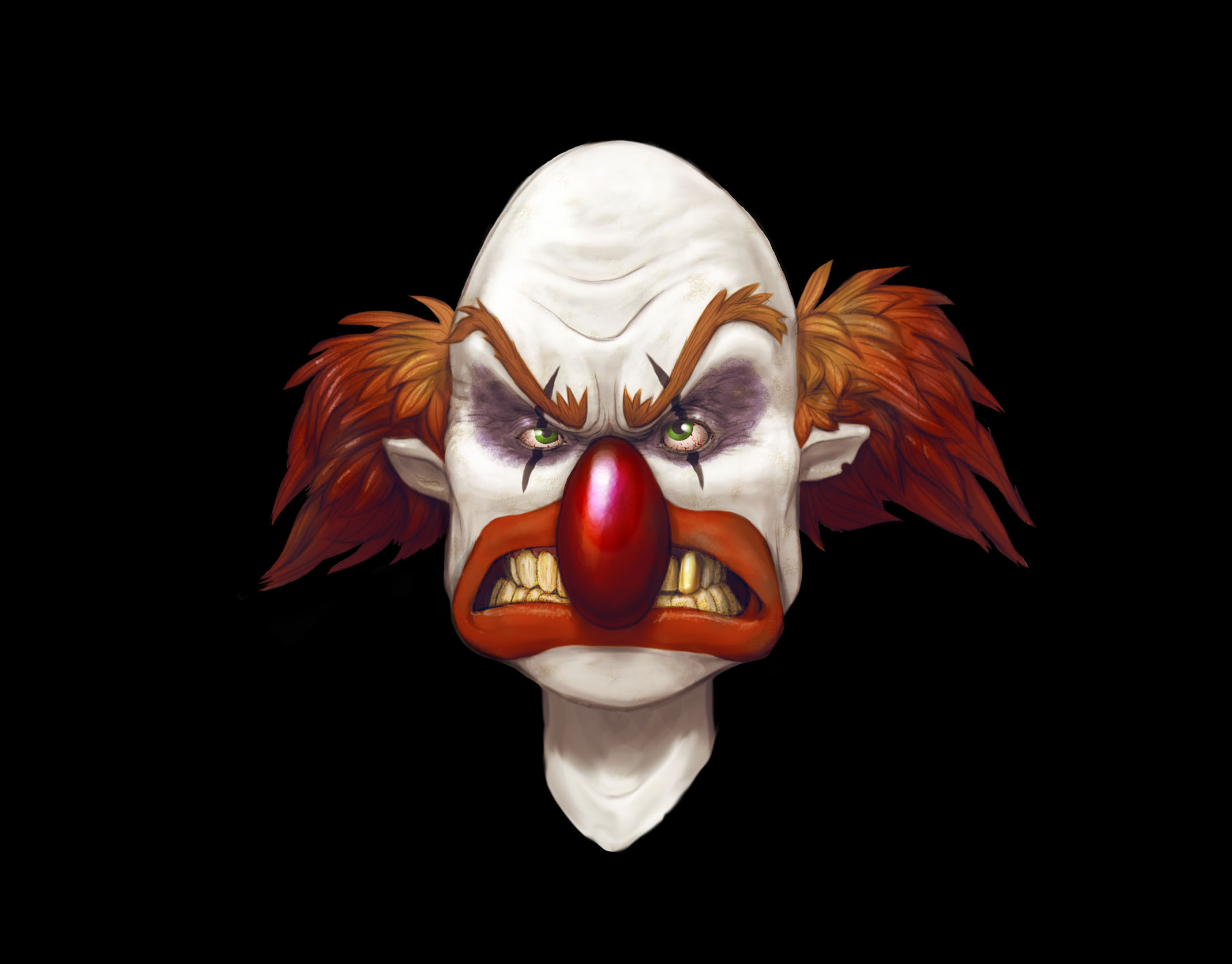 Download mobile wallpaper Clown, Dark for free.