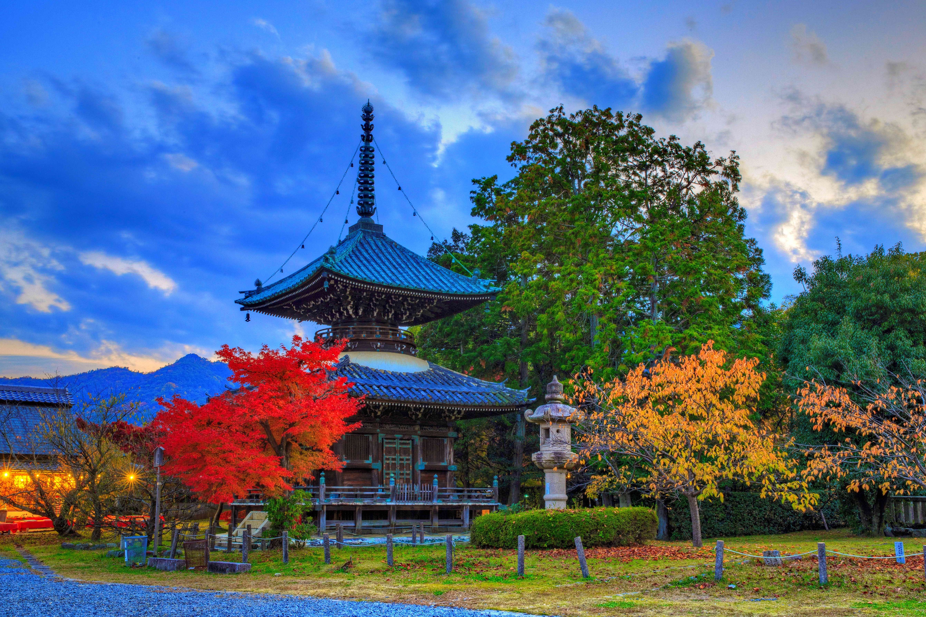 Baixar papel de parede para celular de Outono, Japão, Templo, Templos, Quioto, Religioso gratuito.