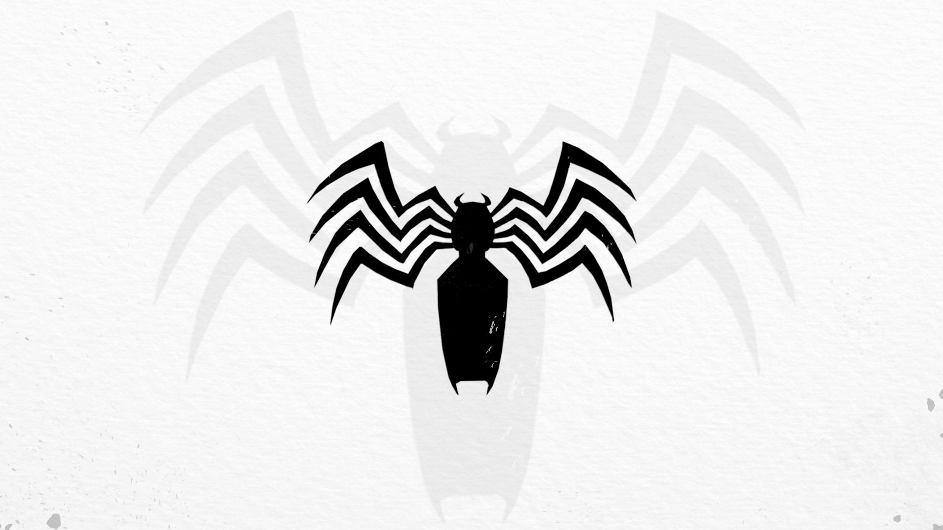 Handy-Wallpaper Logo, Spinne, Comics, Venom kostenlos herunterladen.