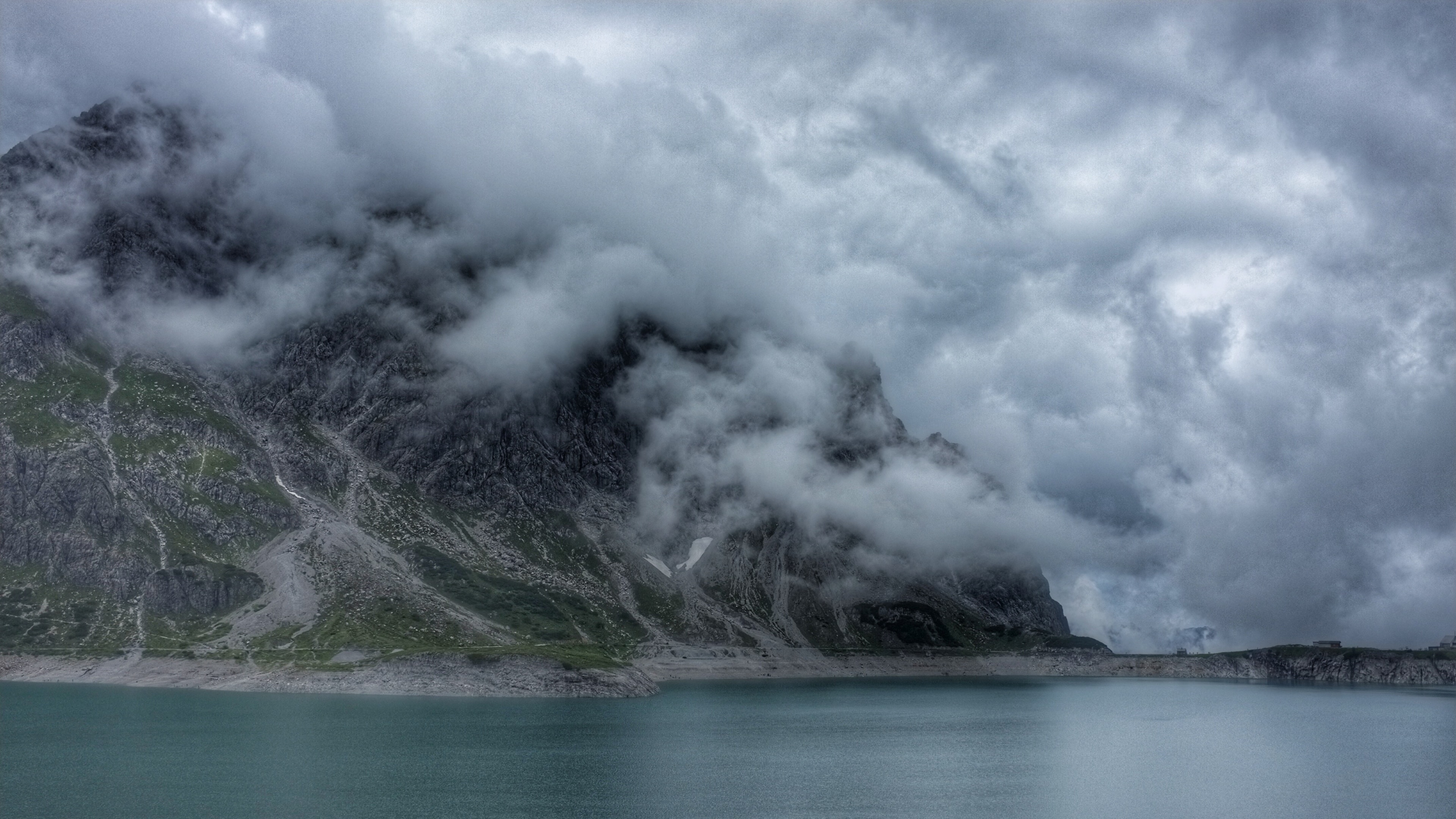 Téléchargez des papiers peints mobile Montagne, Lac, Brouillard, Des Lacs, Terre/nature gratuitement.