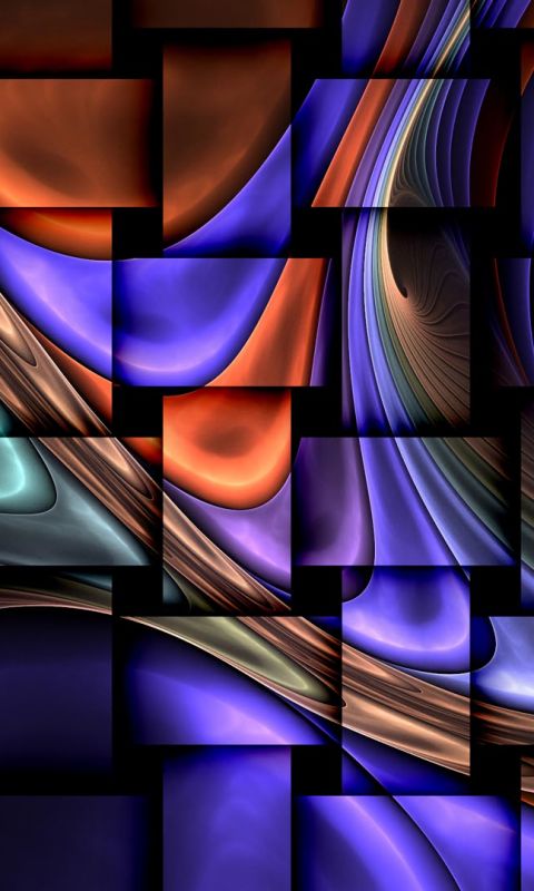Download mobile wallpaper Abstract, Fractal, Colors, Square for free.