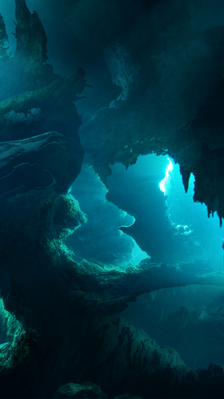 Download mobile wallpaper Fantasy, Cave for free.