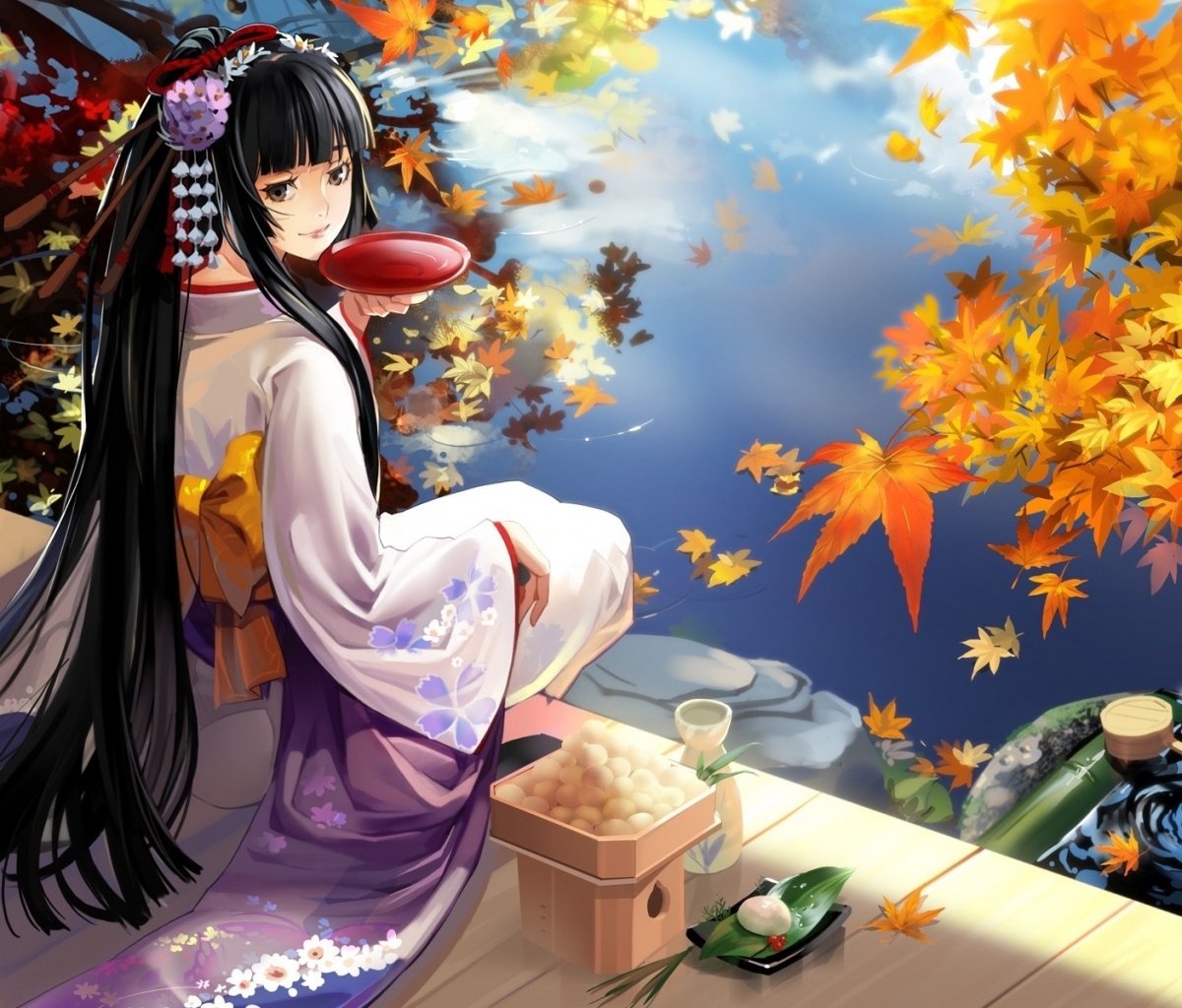 Download mobile wallpaper Anime, Oriental, Geisha for free.