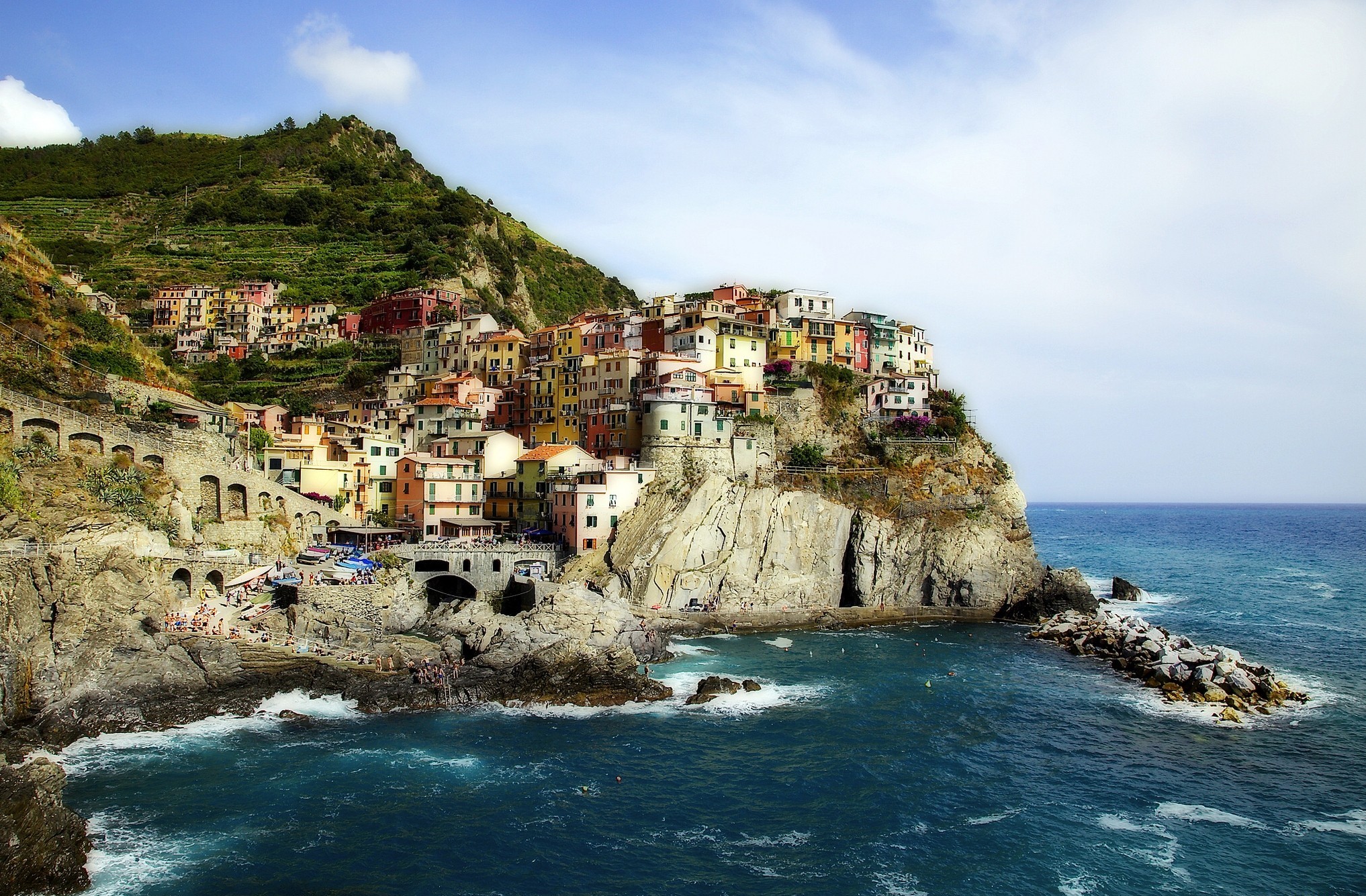 Free download wallpaper Italy, Manarola, Cinque Terre, Man Made, Liguria, Towns on your PC desktop