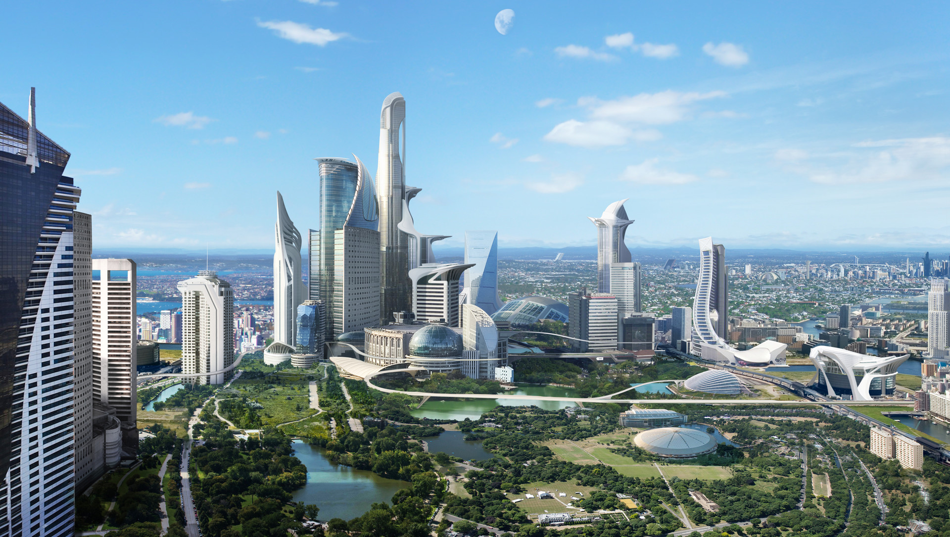 Free download wallpaper City, Sci Fi, Futuristic, Futuristic City on your PC desktop