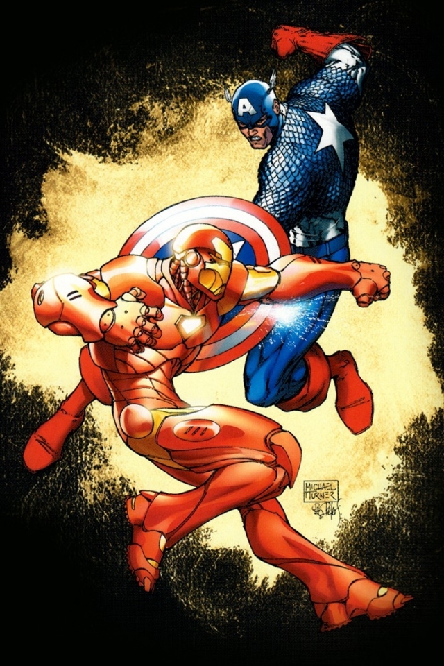 Download mobile wallpaper Iron Man, Captain America, Avengers, Comics, The Avengers for free.