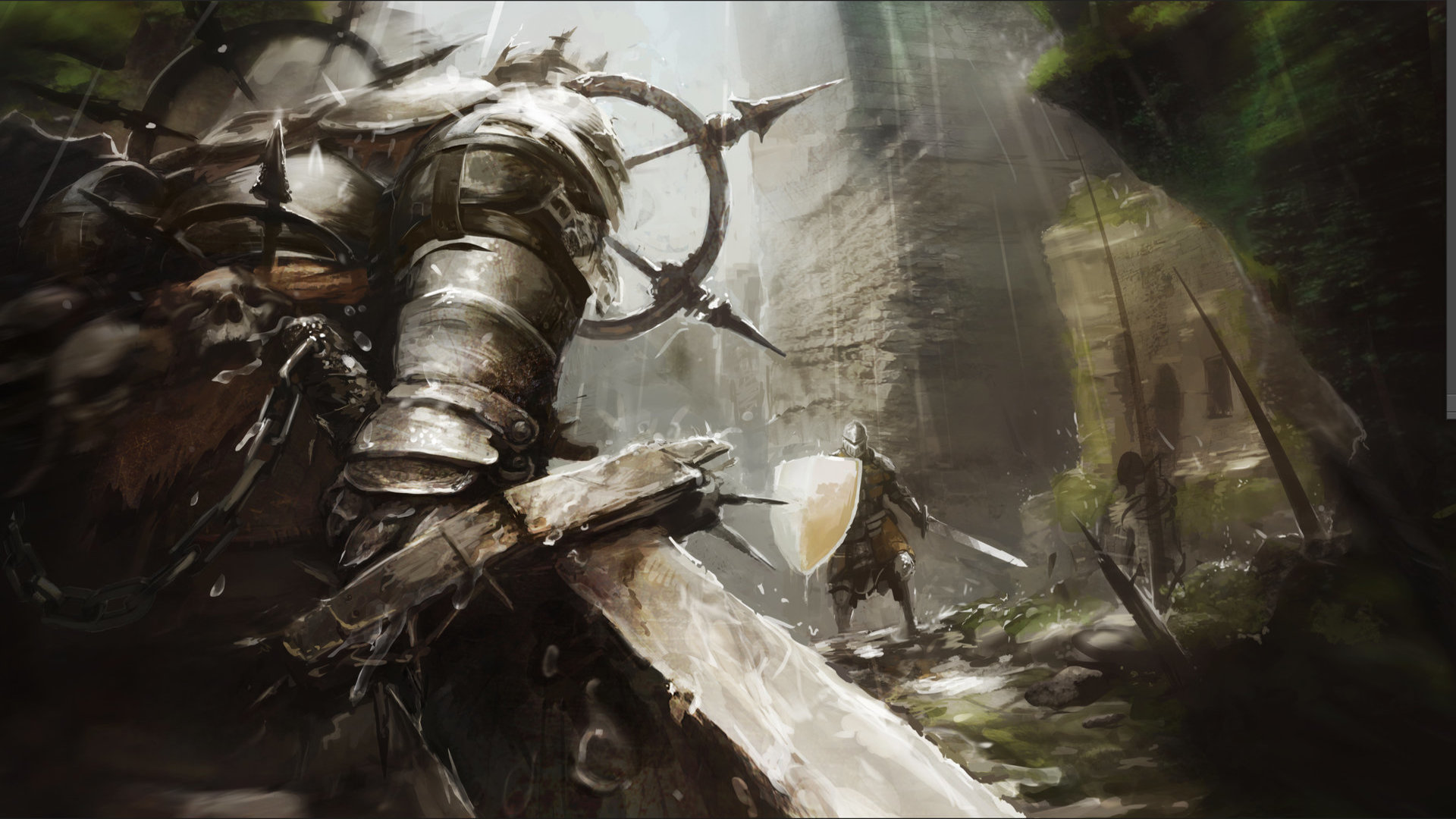 Baixar papel de parede para celular de Escudo, Cavaleiro, Espada, Videogame, Dark Souls gratuito.