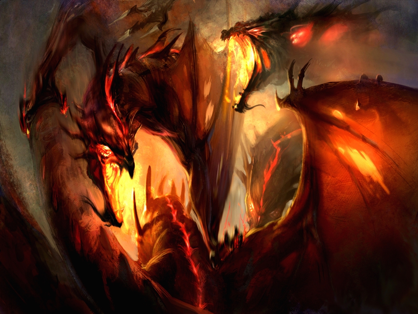 dragons, fantasy Image for desktop
