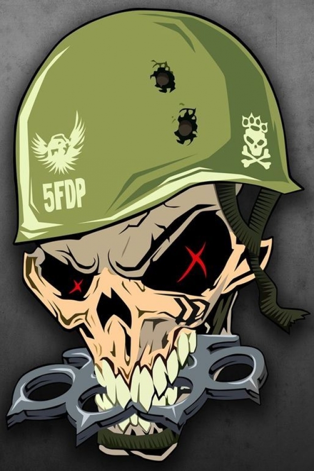 Download mobile wallpaper Music, Skull, Five Finger Death Punch for free.