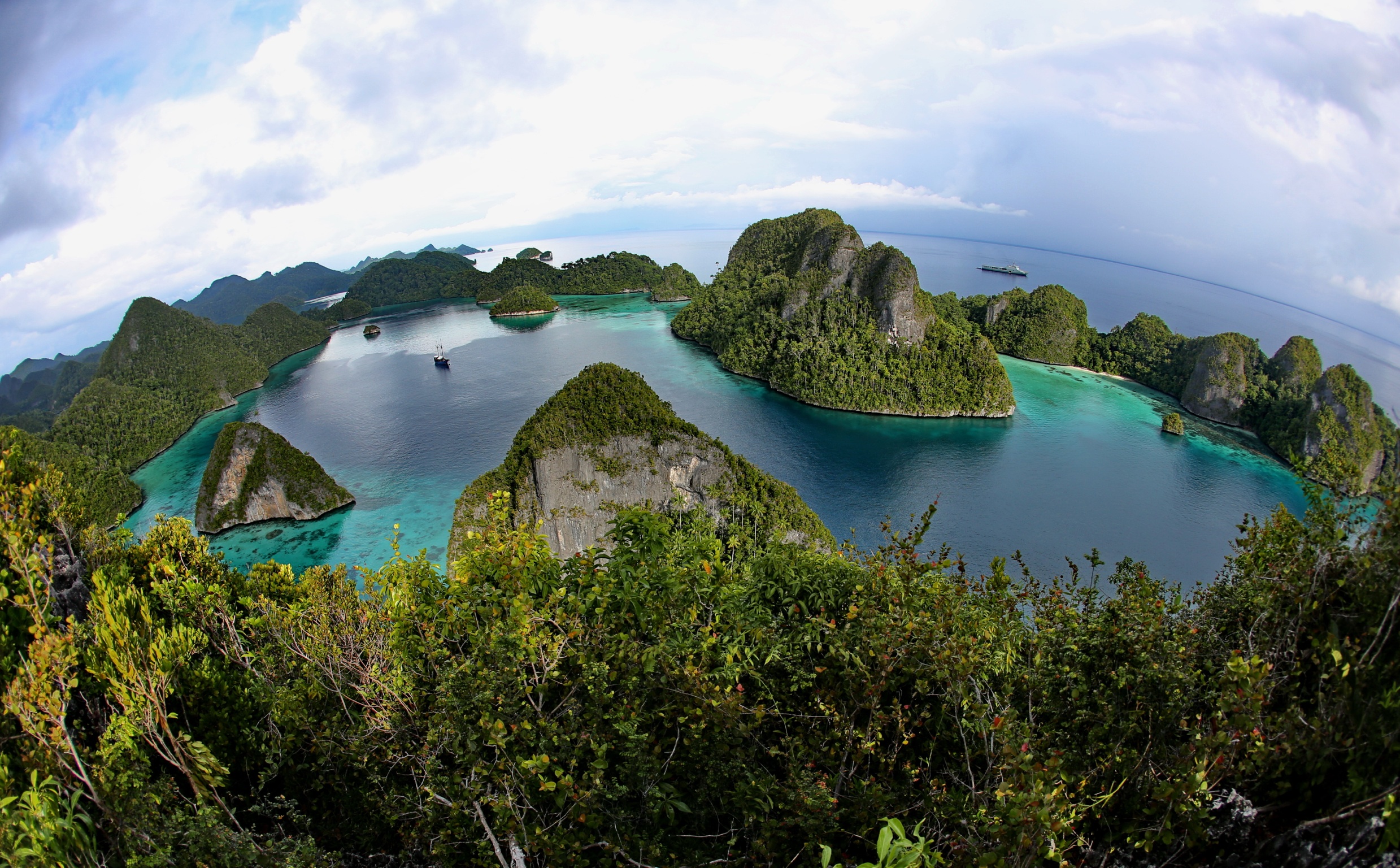 Laden Sie das Horizont, Baum, Ozean, Erde, Insel, Tropisch, Indonesien, Fotografie, Fischauge, Meer-Bild kostenlos auf Ihren PC-Desktop herunter
