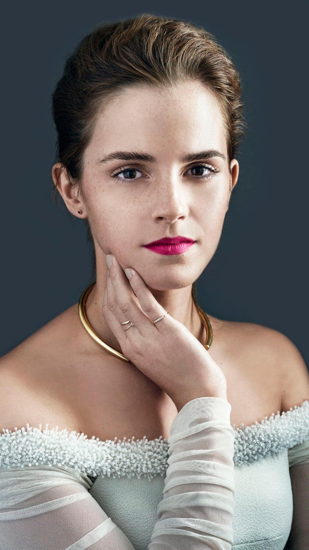 Download mobile wallpaper Emma Watson, Ring, Necklace, Celebrity for free.