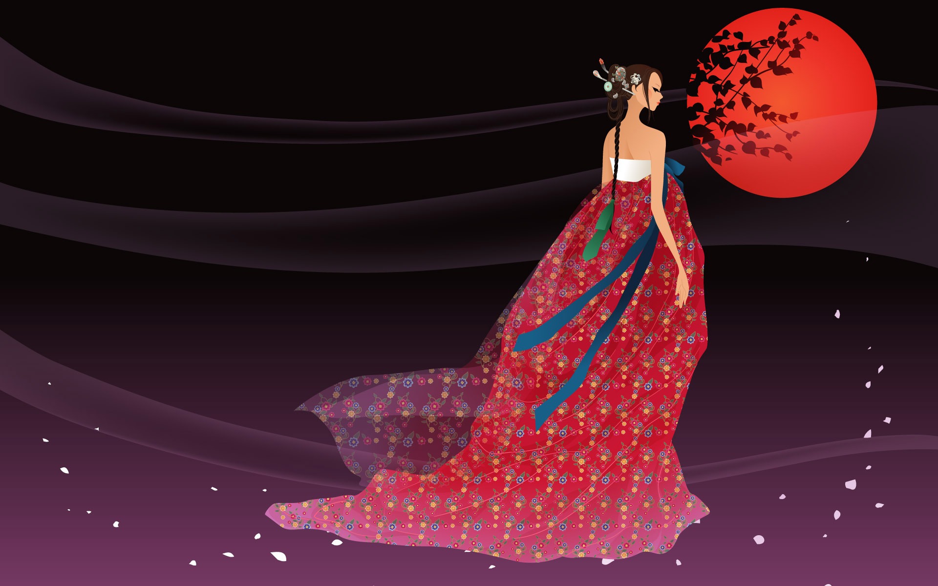 617092 baixar papel de parede mulheres, artístico, coréia, traje tradicional - protetores de tela e imagens gratuitamente