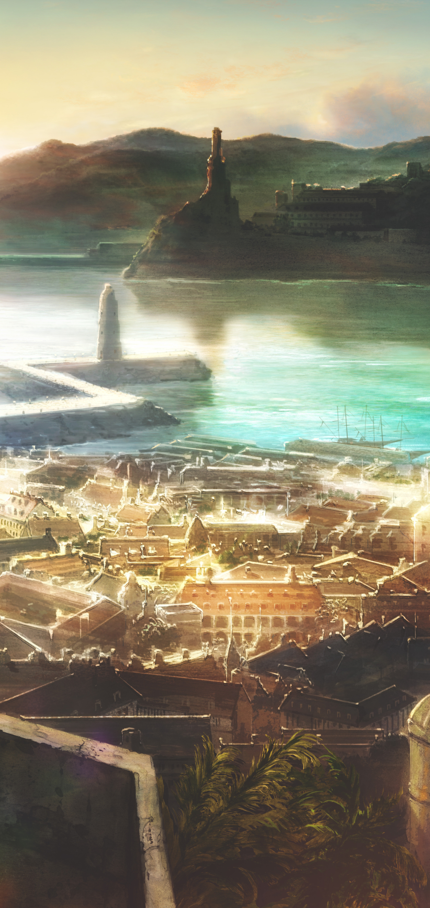 Descarga gratuita de fondo de pantalla para móvil de Ciudad, Animado, Violet Evergarden.