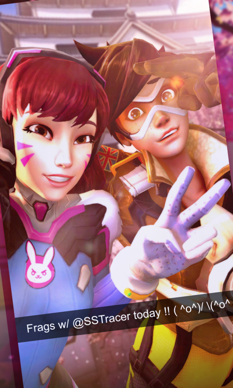 Download mobile wallpaper Overwatch, Video Game, Tracer (Overwatch), D Va (Overwatch) for free.