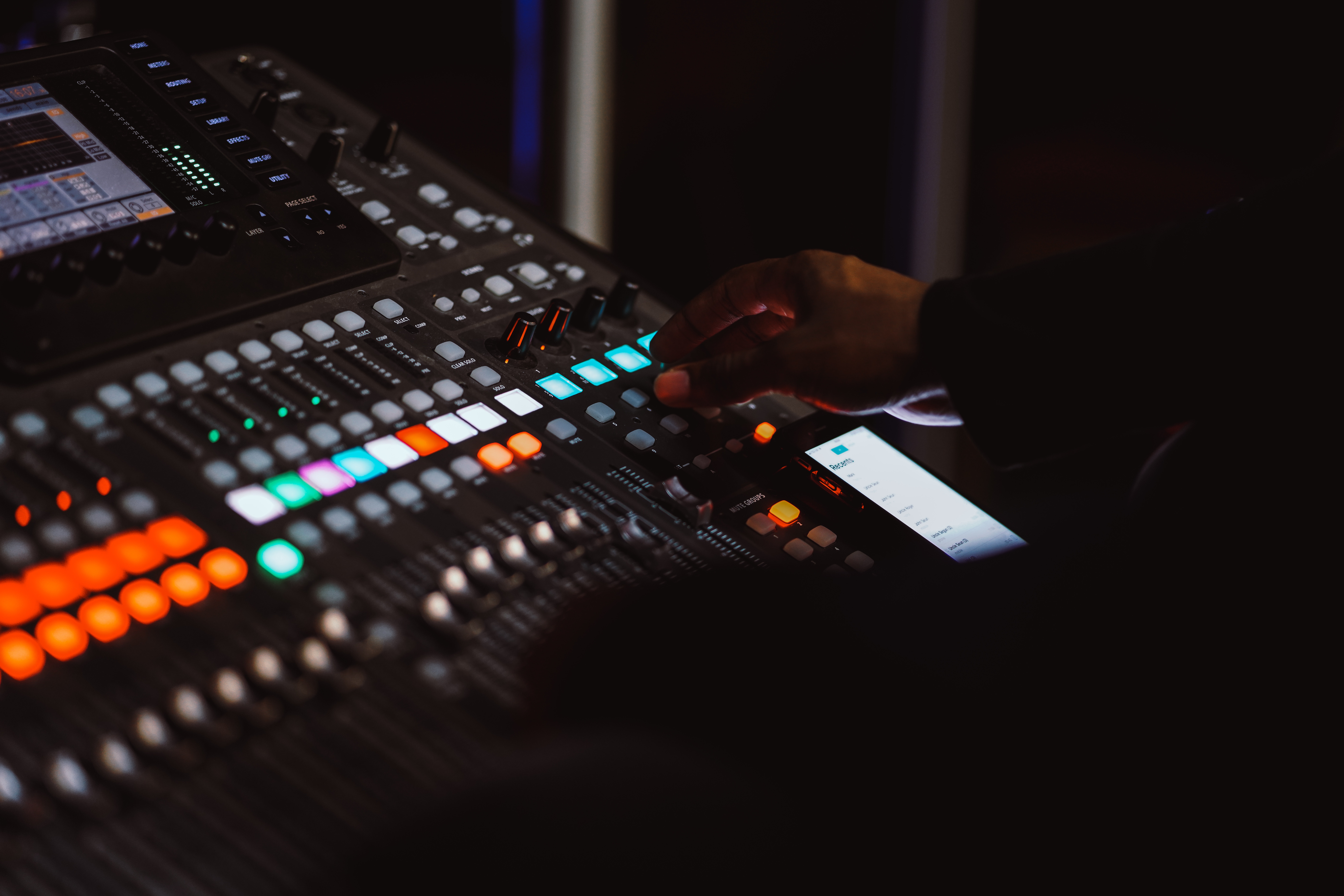 music, hand, mixing, buttons, mixer, mixer remote, mixing console, mixer console