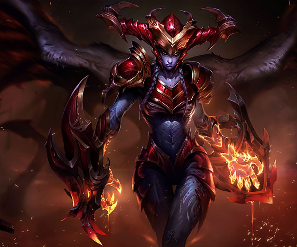 Free download wallpaper Fire, League Of Legends, Wings, Dragon, Video Game, Shyvana (League Of Legends) on your PC desktop