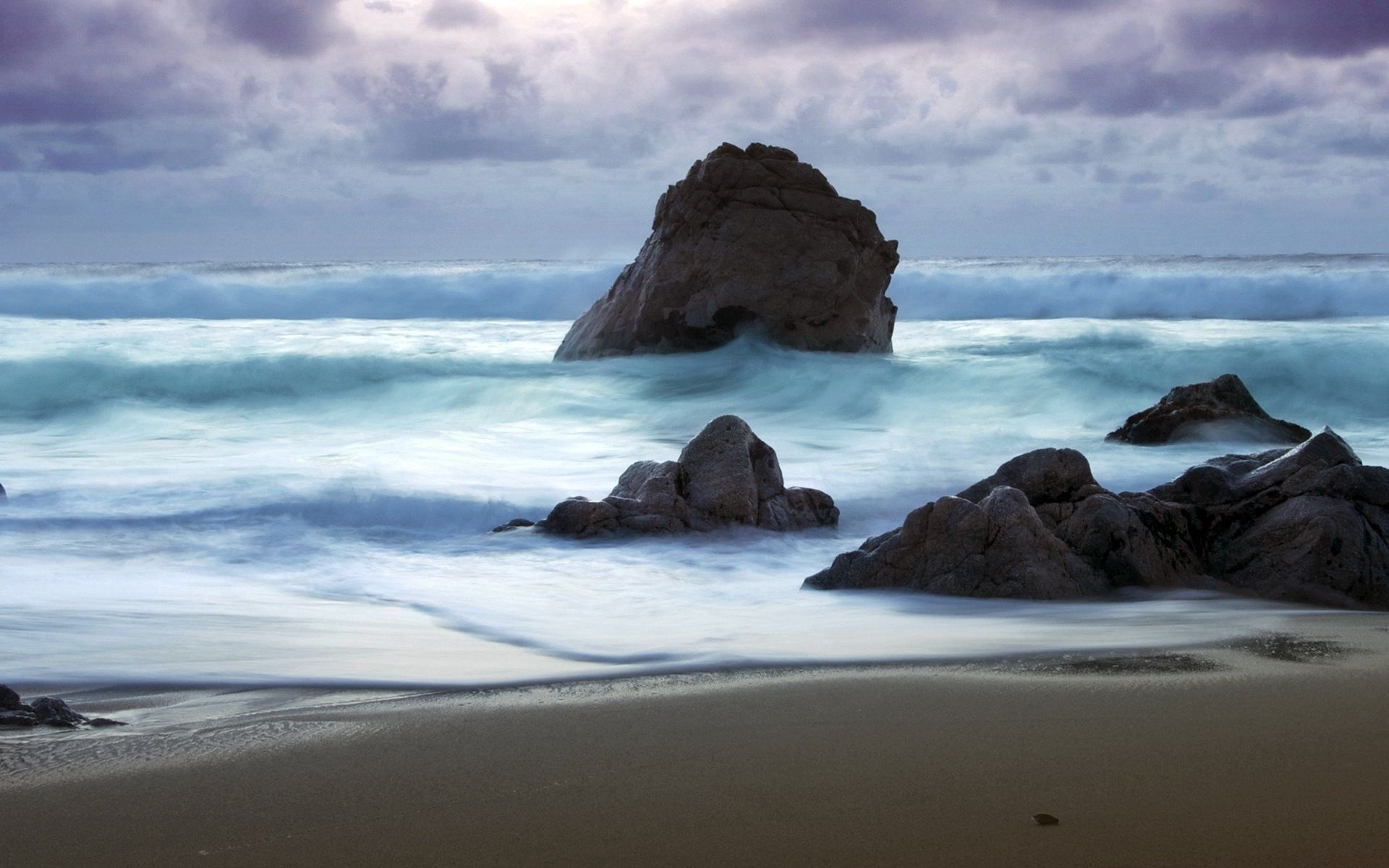 Download mobile wallpaper Shore, Bank, Stones, Waves, Sand, Nature, Sea, Storm, Beach for free.