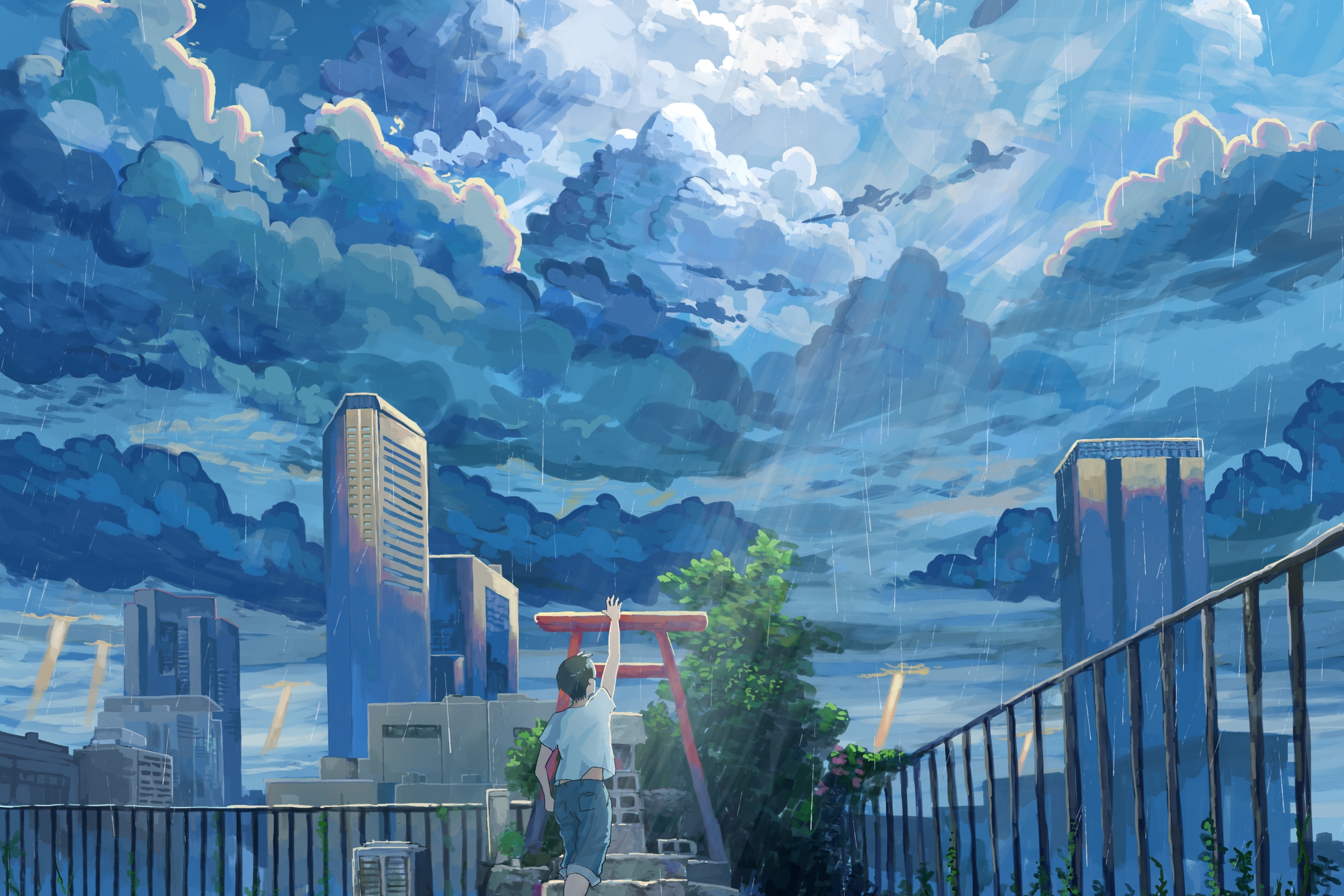 Free download wallpaper Anime, Weathering With You, Hodaka Morishima on your PC desktop