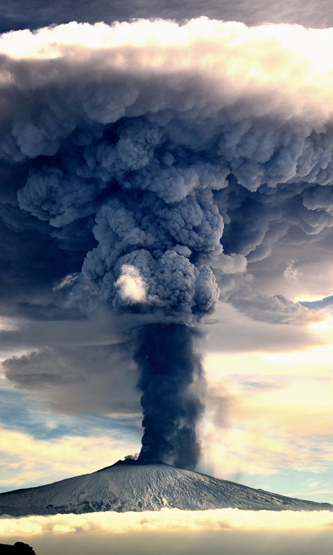 Baixar papel de parede para celular de Natureza, Vulcão, Fumaça, Vulcões, Terra/natureza, Nuvem De Cogumelo gratuito.