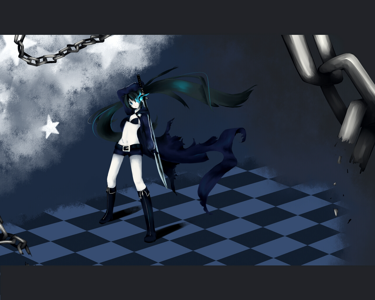 Download mobile wallpaper Anime, Black Rock Shooter for free.