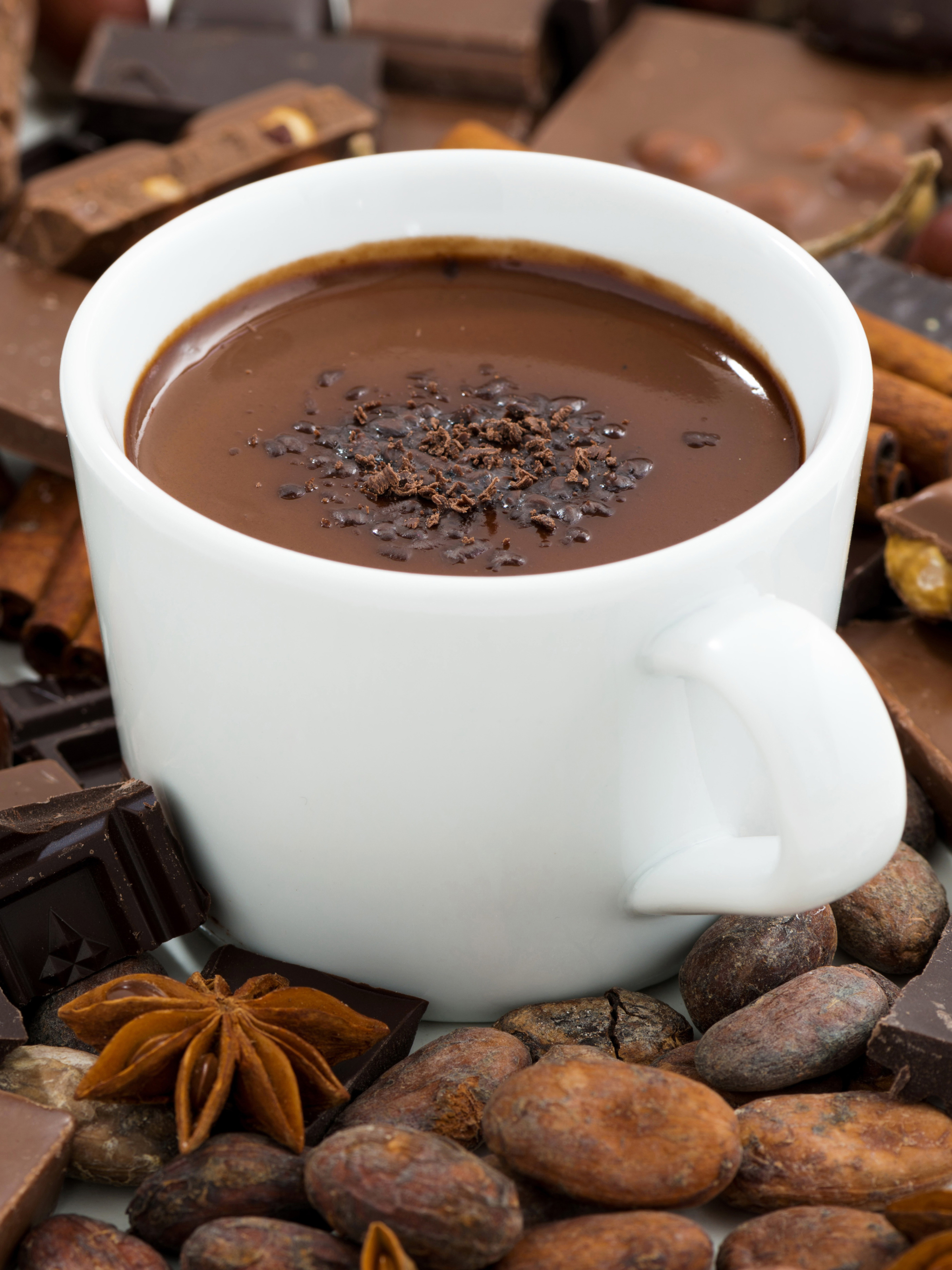 Download mobile wallpaper Food, Chocolate, Coffee, Cup, Star Anise for free.