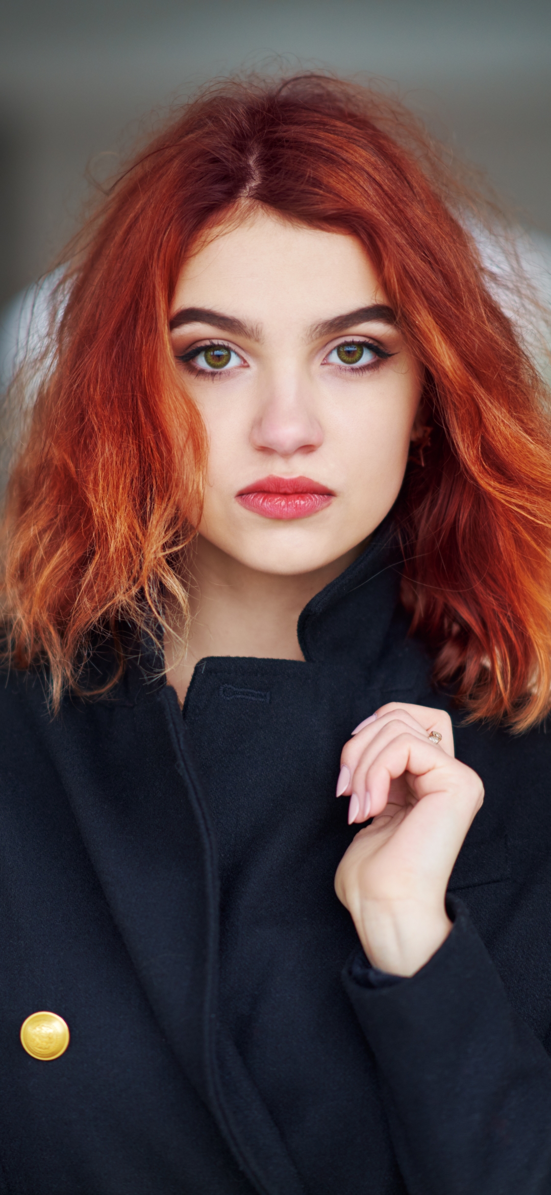 Download mobile wallpaper Redhead, Model, Women, Green Eyes for free.