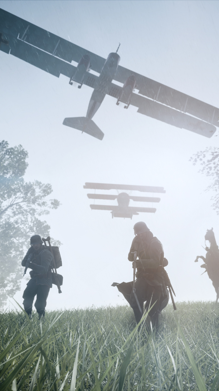 Descarga gratuita de fondo de pantalla para móvil de Campo De Batalla, Aeronave, Soldado, Videojuego, Aeronaves, Battlefield 1.