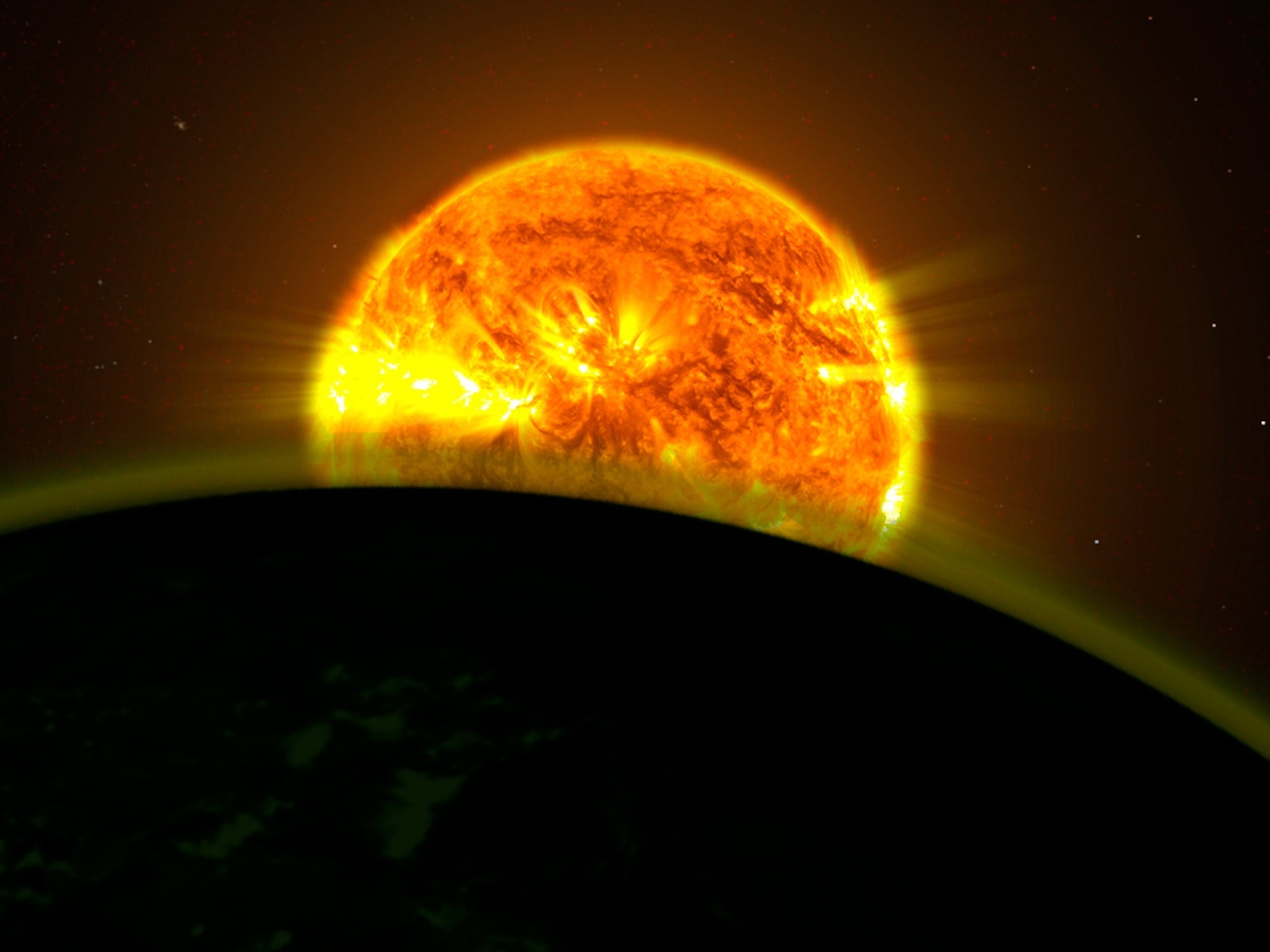 Free download wallpaper Fire, Sun, Space, Planet, Sci Fi, Nasa on your PC desktop