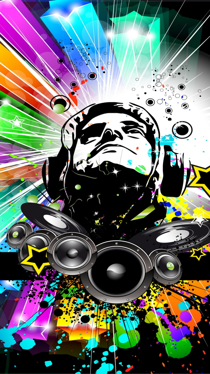Download mobile wallpaper Music, Colors, Colorful, Artistic for free.