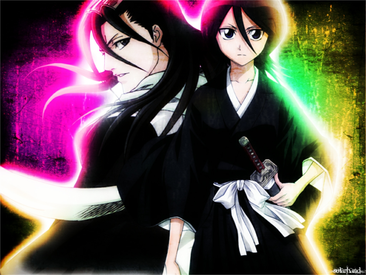 Download mobile wallpaper Anime, Bleach, Rukia Kuchiki, Byakuya Kuchiki for free.