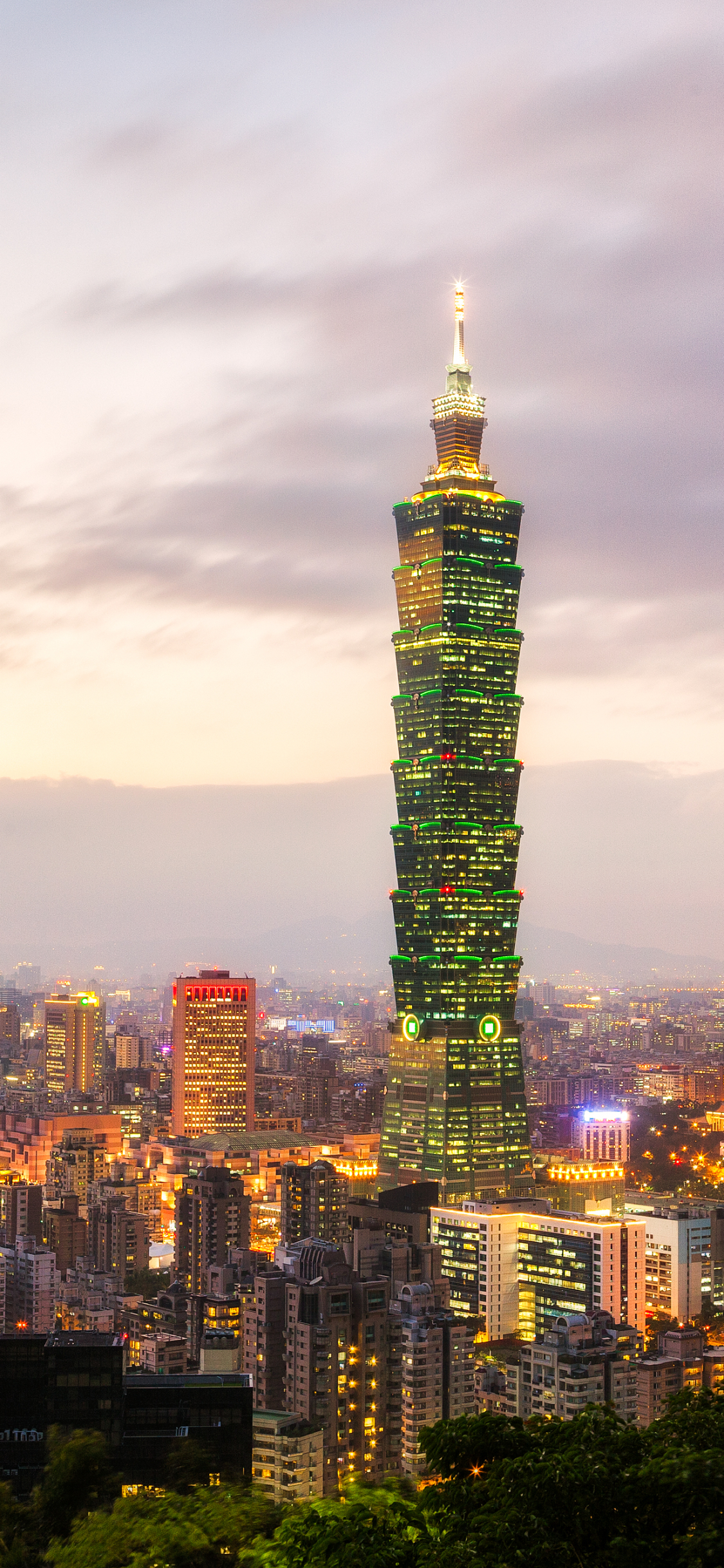 Handy-Wallpaper Stadt, Wolkenkratzer, Gebäude, Taiwan, Taipeh, Menschengemacht, Großstadt, Taipei 101 kostenlos herunterladen.