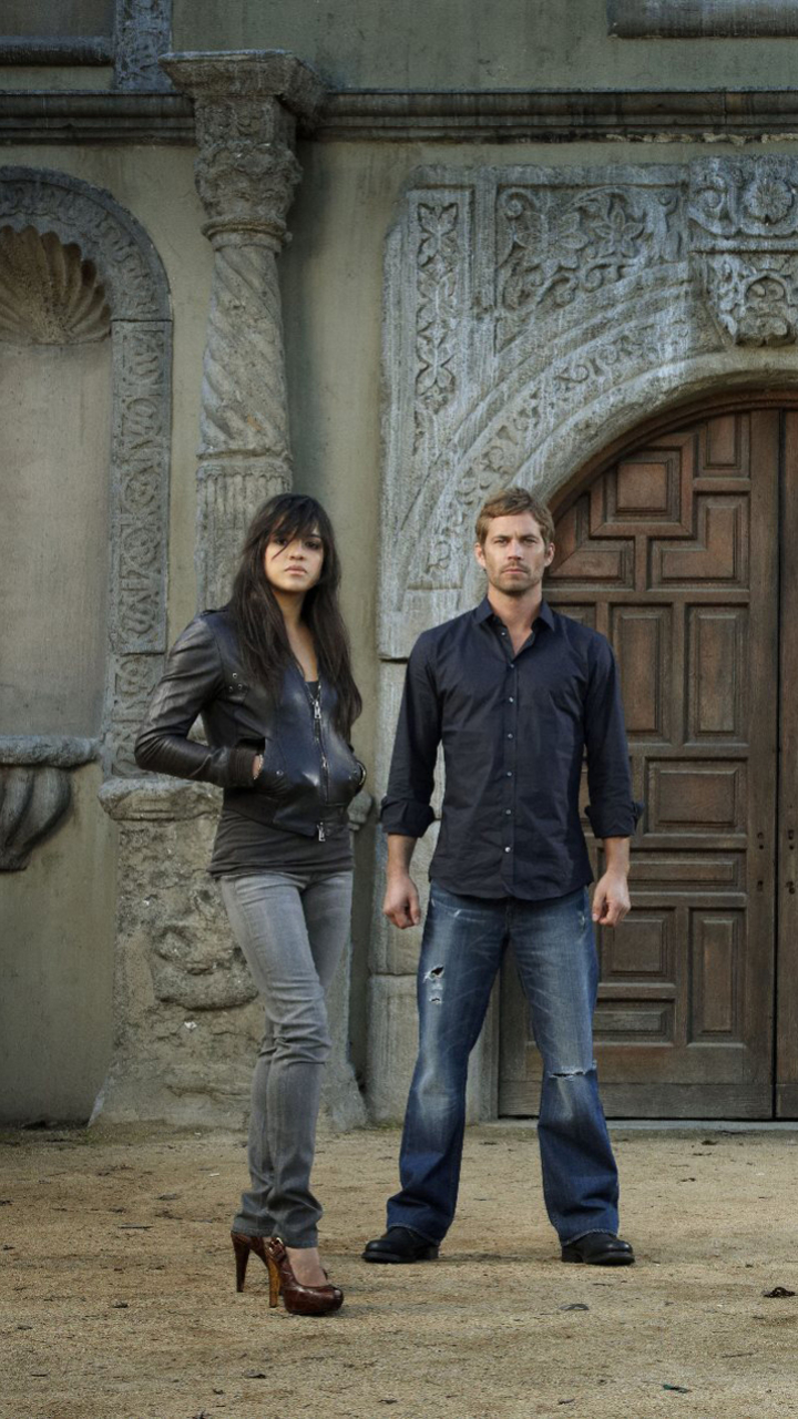 Download mobile wallpaper Fast & Furious, Paul Walker, Movie, Brian O'conner, Michelle Rodriguez, Letty Ortiz for free.
