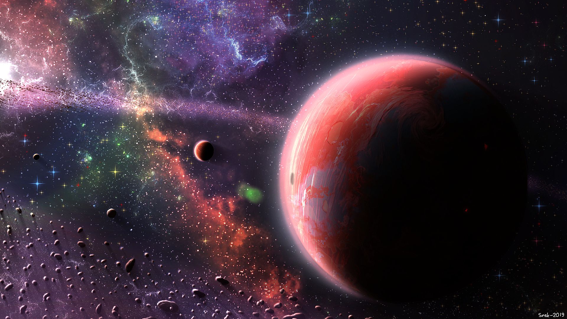 Download mobile wallpaper Space, Planet, Sci Fi for free.