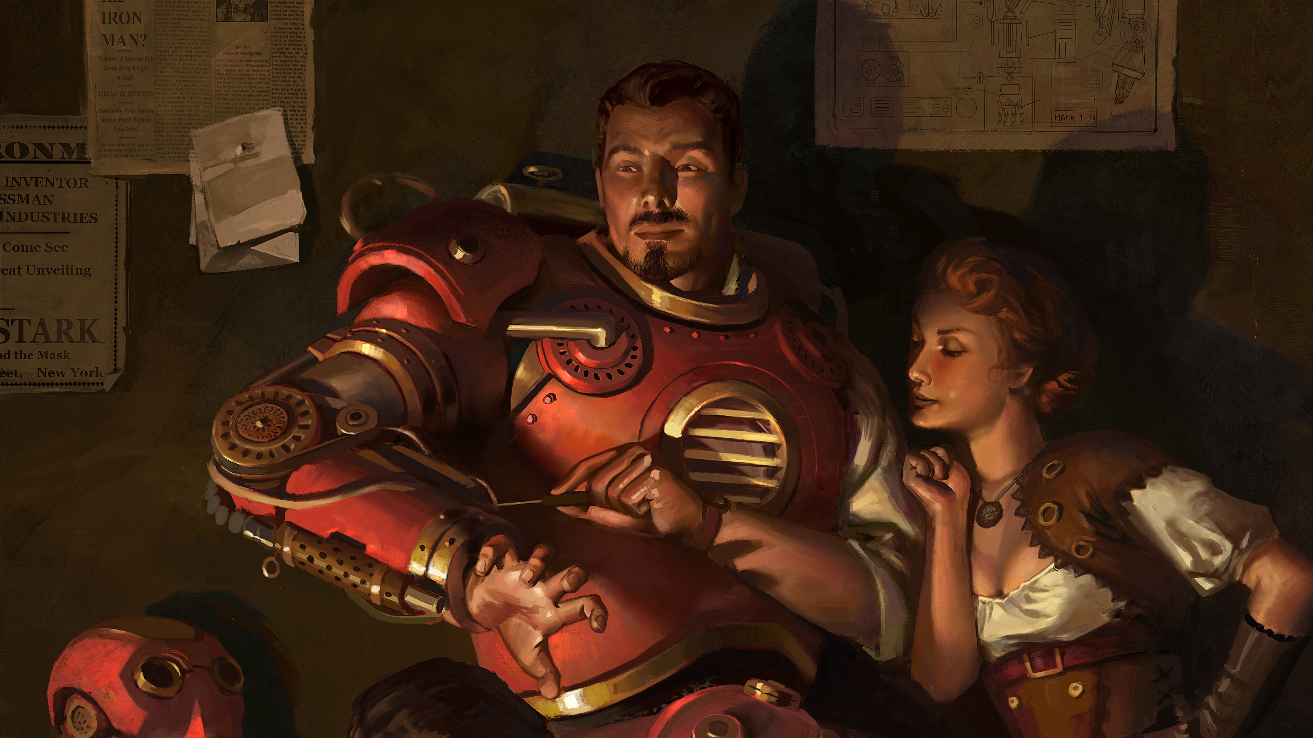 Descarga gratis la imagen Iron Man, Steampunk, Historietas en el escritorio de tu PC