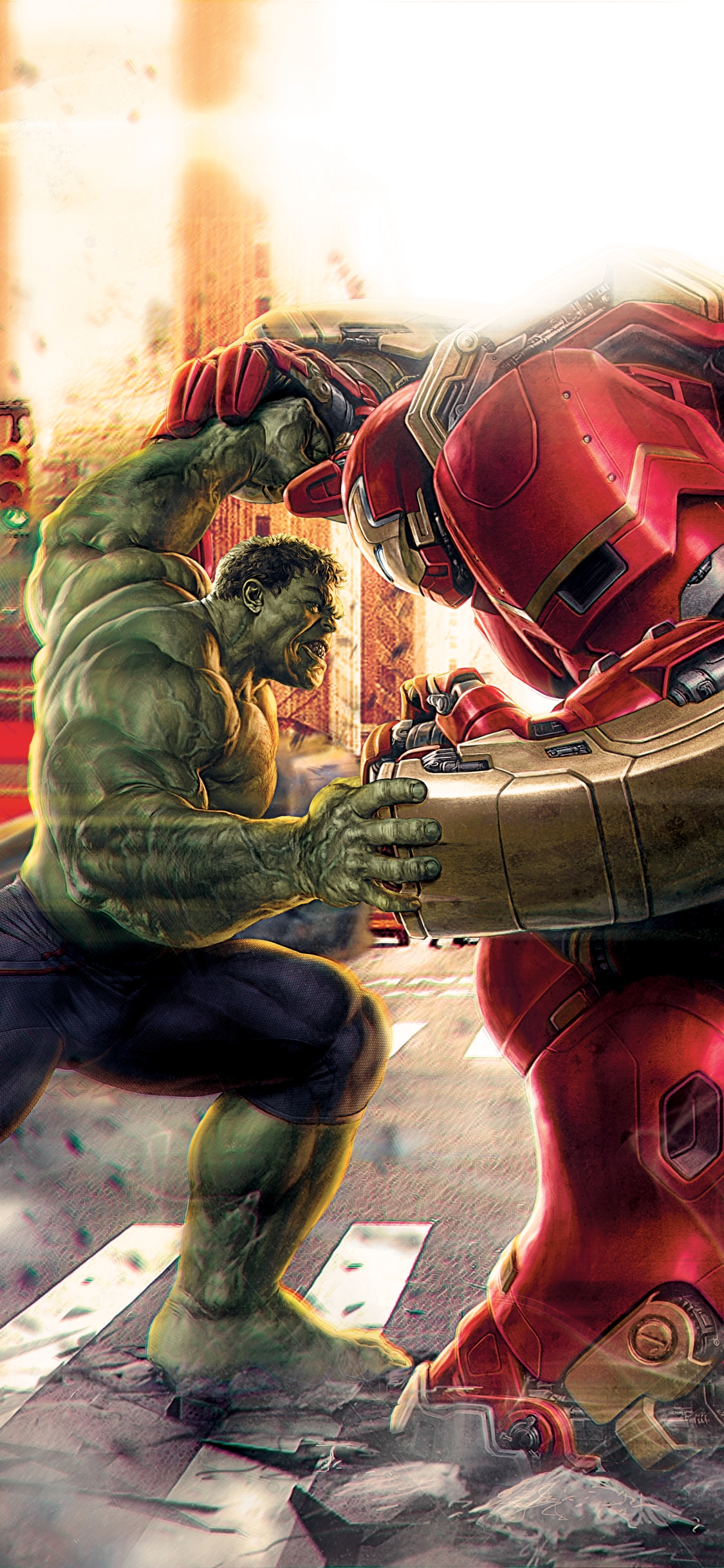 Handy-Wallpaper Hulk, Rüstung, Filme, Ironman, Rächer, Tony Stark, Die Rächer, Avengers: Age Of Ultron, Hulkbuster kostenlos herunterladen.