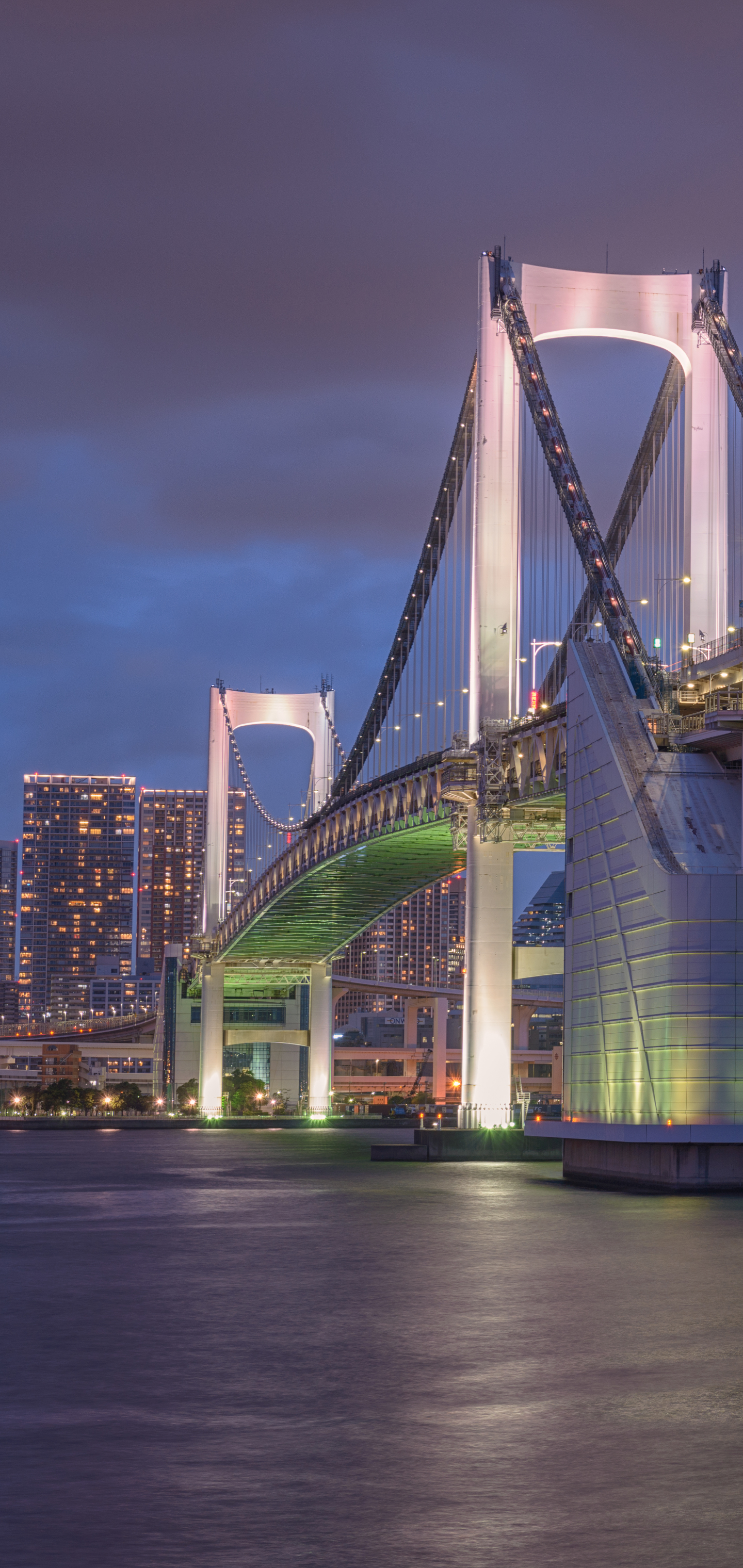 Download mobile wallpaper Bridges, Bridge, Japan, Tokyo, Rainbow Bridge, Man Made for free.
