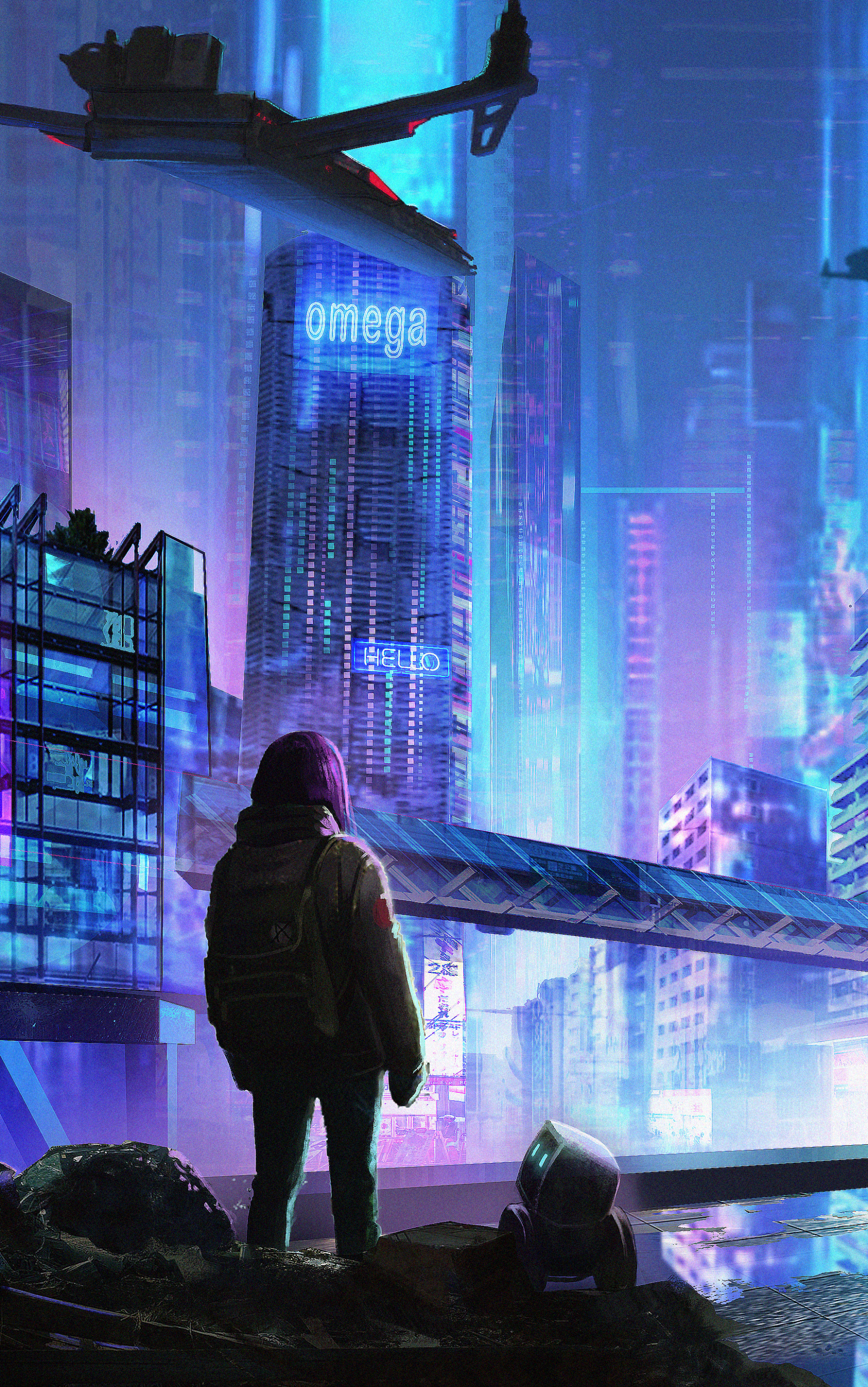 Descarga gratuita de fondo de pantalla para móvil de Ciudad, Edificio, Ciencia Ficción, Futurista.