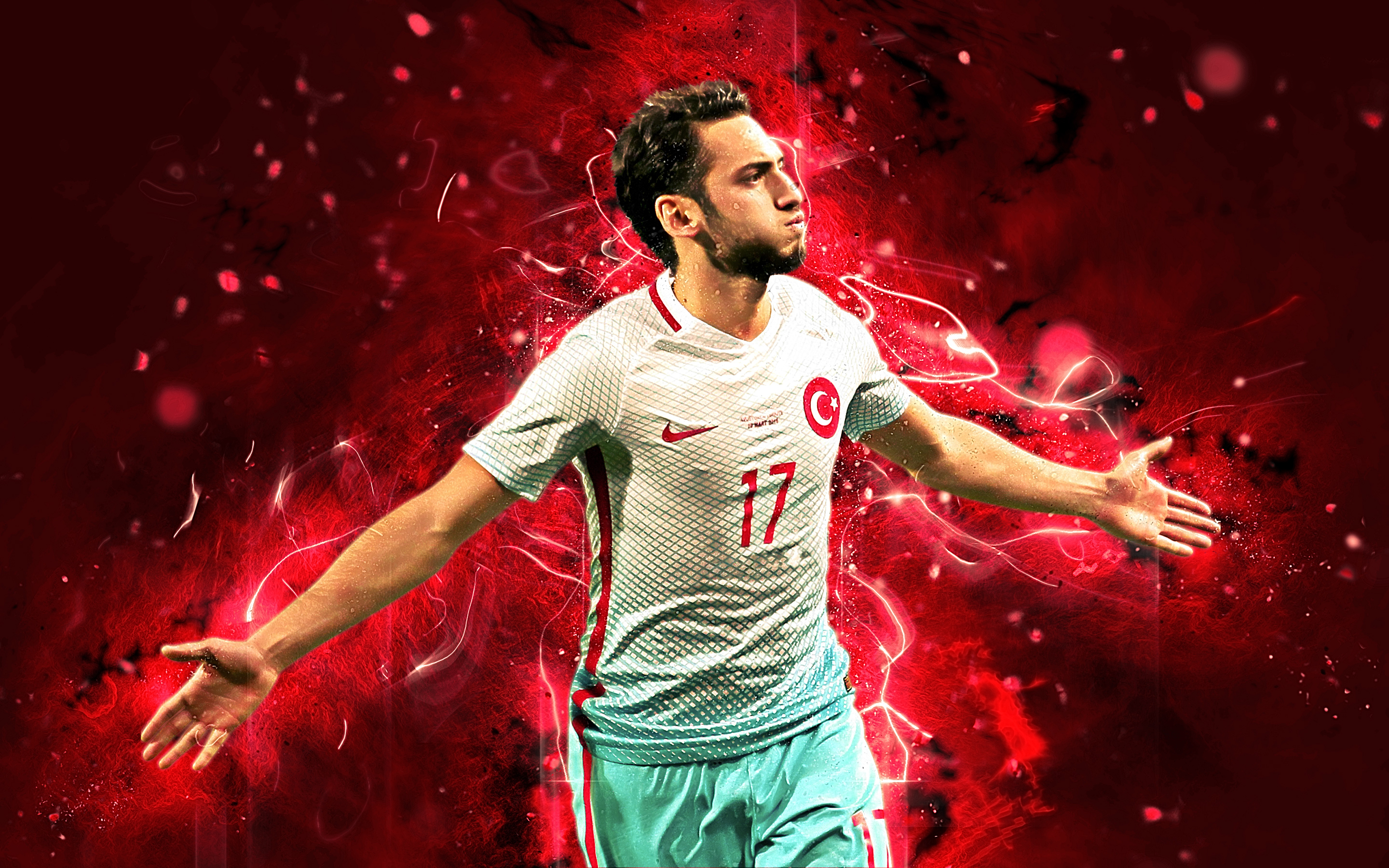 Téléchargez gratuitement l'image Des Sports, Football, Turc, Hakan Çalhanoğlu sur le bureau de votre PC