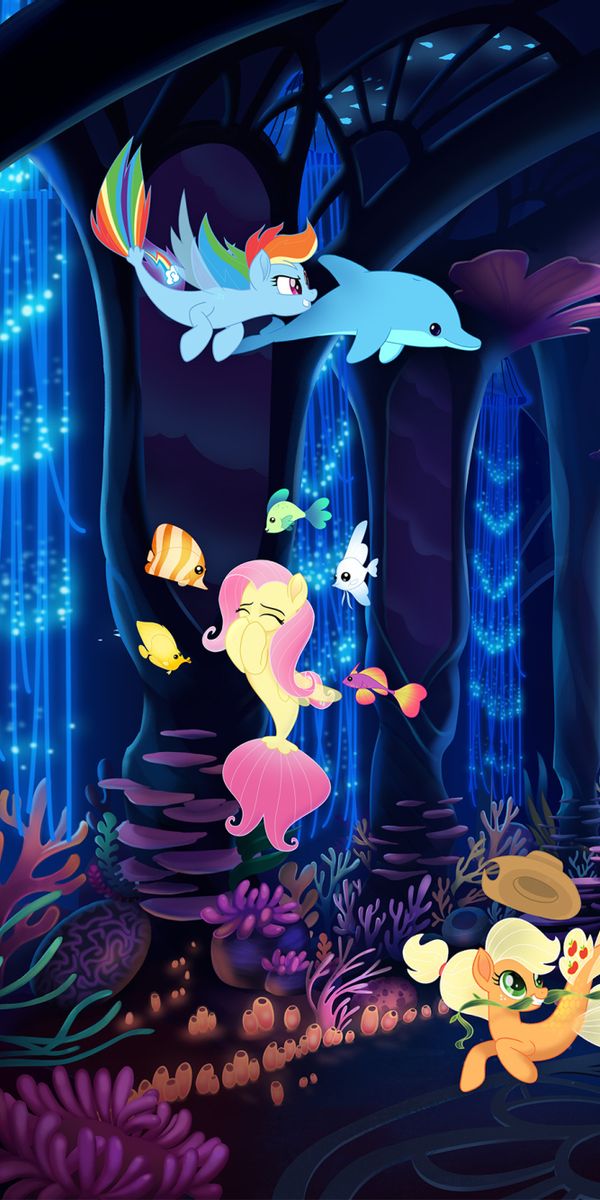 Phone wallpaper: My Little Pony: The Movie, Dolphin, Movie, Applejack ...