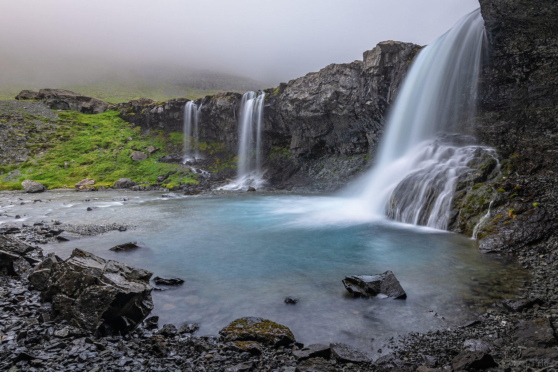 Скачати мобільні шпалери Природа, Водоспади, Водоспад, Земля, Ісландія, Скутафосс безкоштовно.