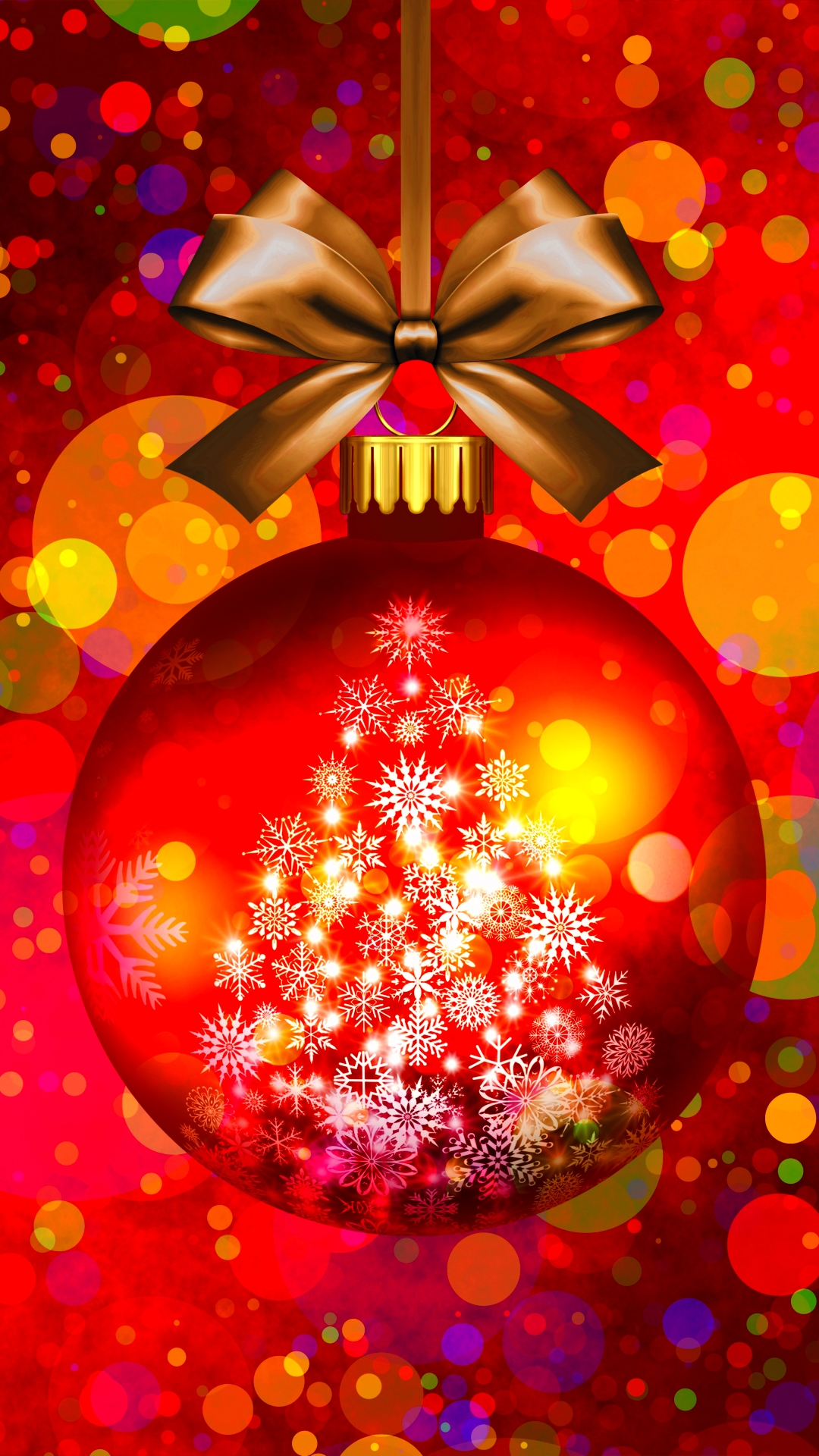 Handy-Wallpaper Feiertage, Weihnachten, Farben, Bunt, Weihnachtsschmuck, Bokeh, Flitter kostenlos herunterladen.