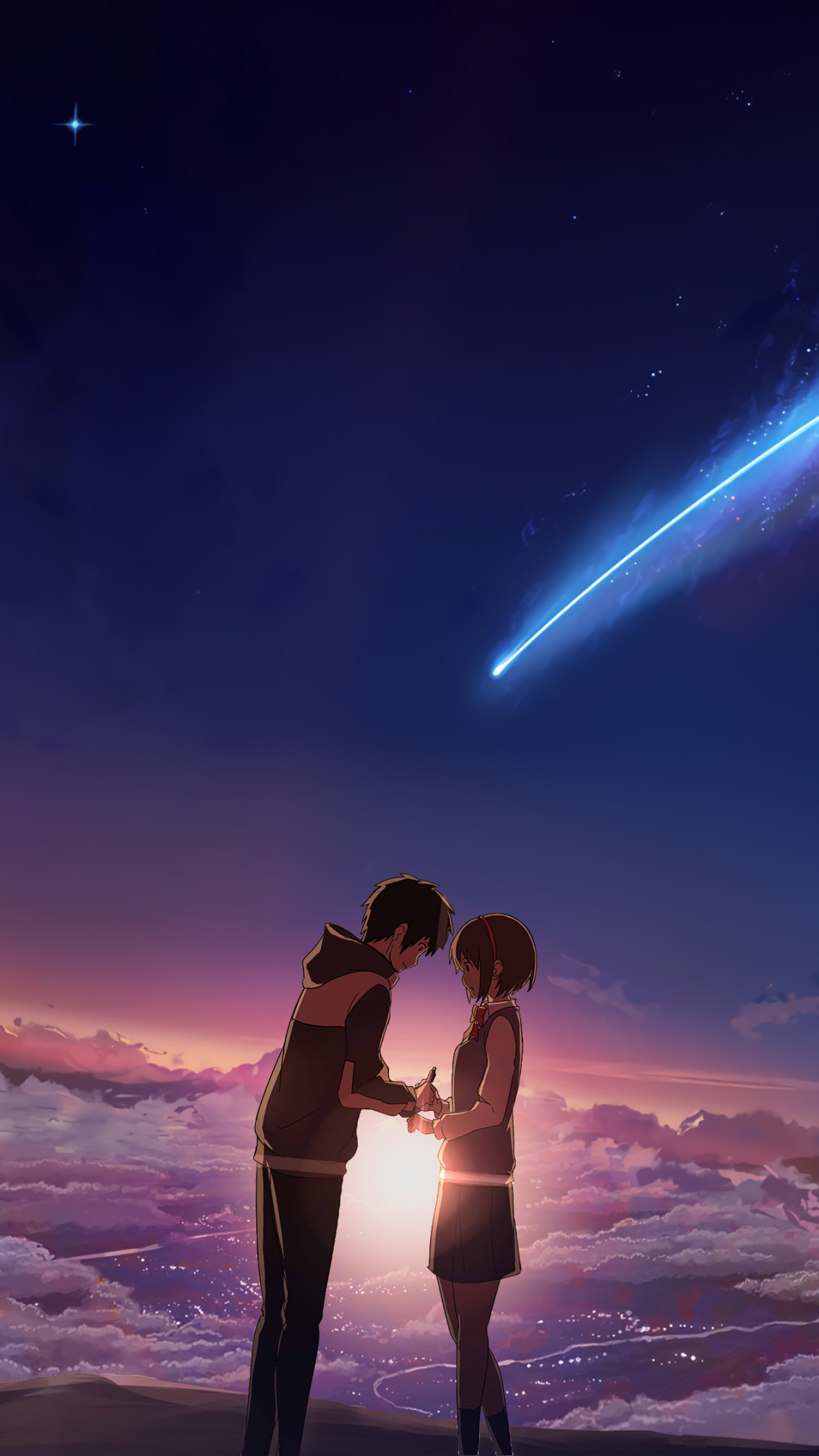 Téléchargez des papiers peints mobile Animé, Your Name, Kimi No Na Wa, Mitsuha Miyamizu, Taki Tachibana gratuitement.