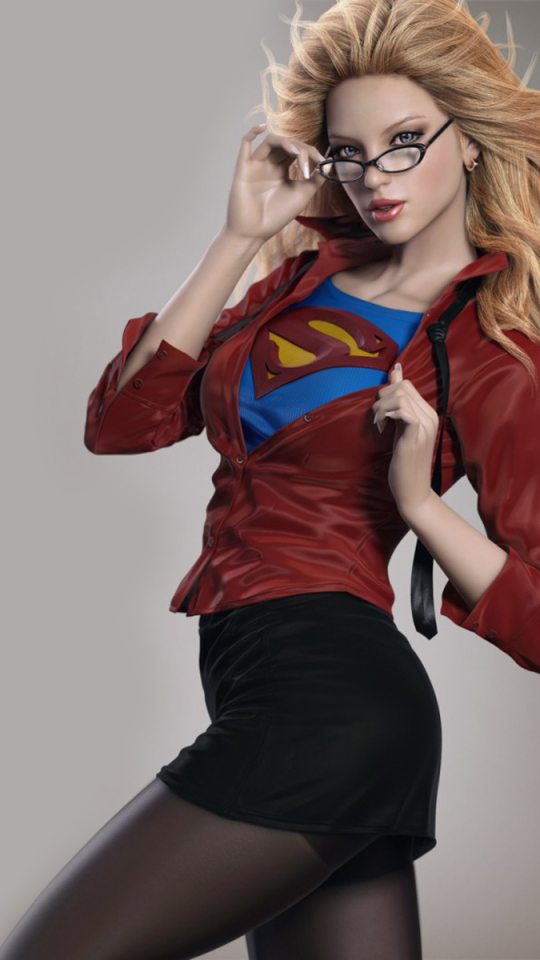 Téléchargez des papiers peints mobile Superman, Blond, Lunettes, Jupe, Collants, Bande Dessinées, Bandes Dessinées Dc, Supergirl gratuitement.