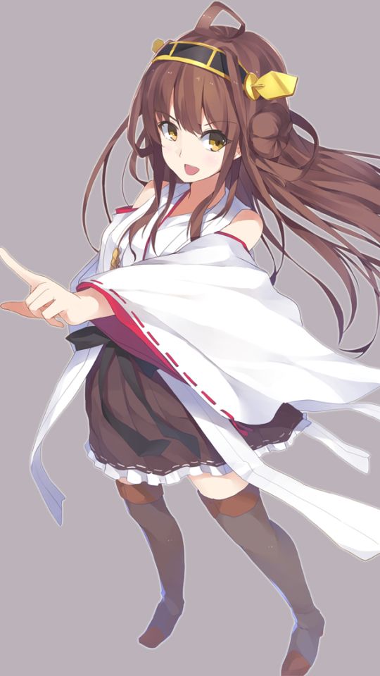 Téléchargez des papiers peints mobile Animé, Collection Kantaï, Kongou (Kancolle) gratuitement.