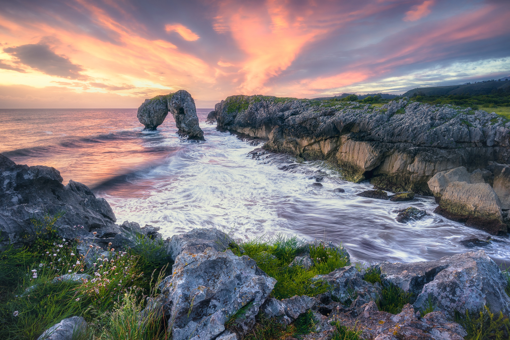 Free download wallpaper Nature, Horizon, Coast, Ocean, Earth, Arch on your PC desktop