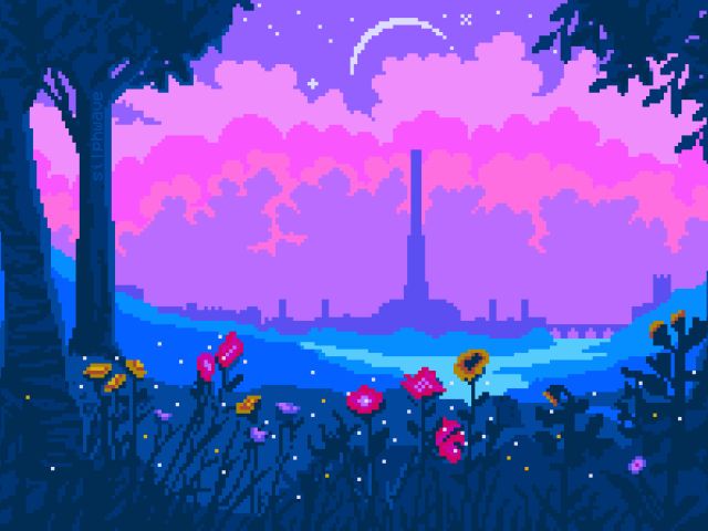 PCデスクトップに芸術的, ドット絵画像を無料でダウンロード