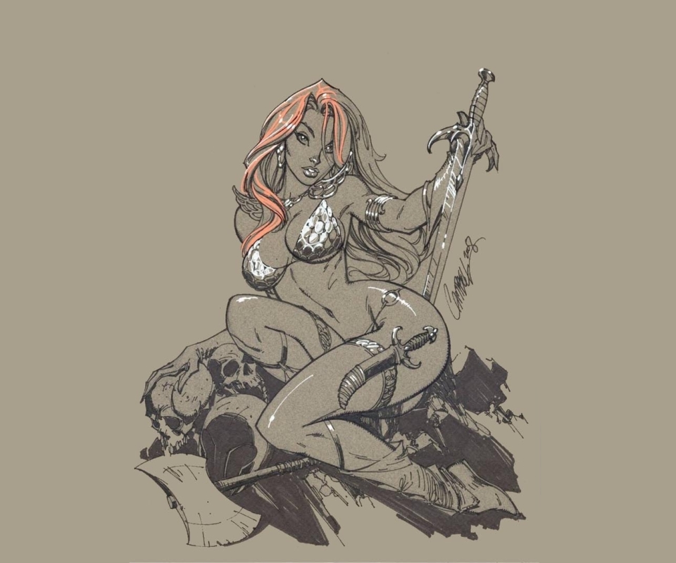 Download mobile wallpaper Comics, Red Sonja for free.