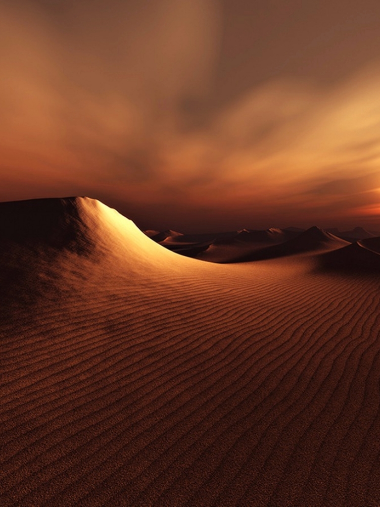 Download mobile wallpaper Landscape, Nature, Sunset, Sand, Desert, Earth, Dune for free.